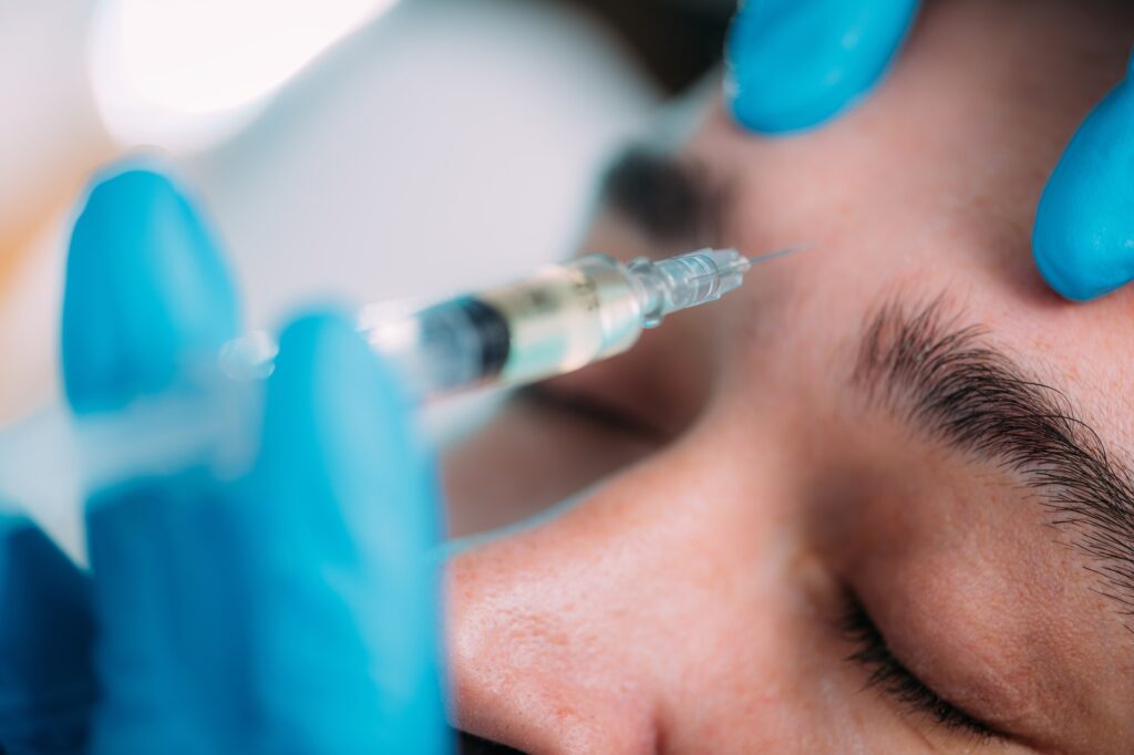 Anti-Aging Treatments for Men. Dermal Fillers Injection